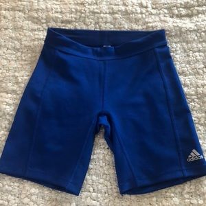 Adidas blue cyclist leggings